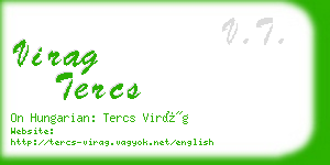 virag tercs business card